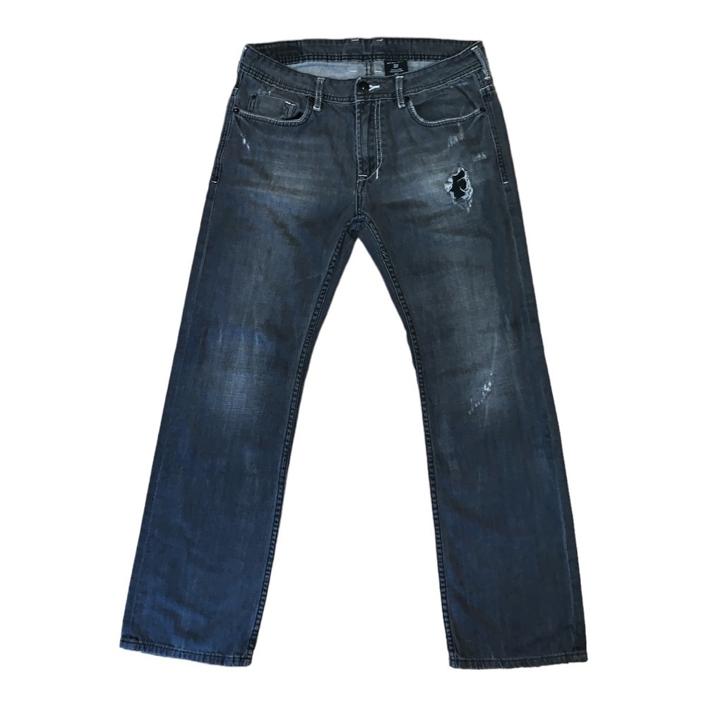 Buffalo David Bitton Mens black distressed jeans size 32 x 30